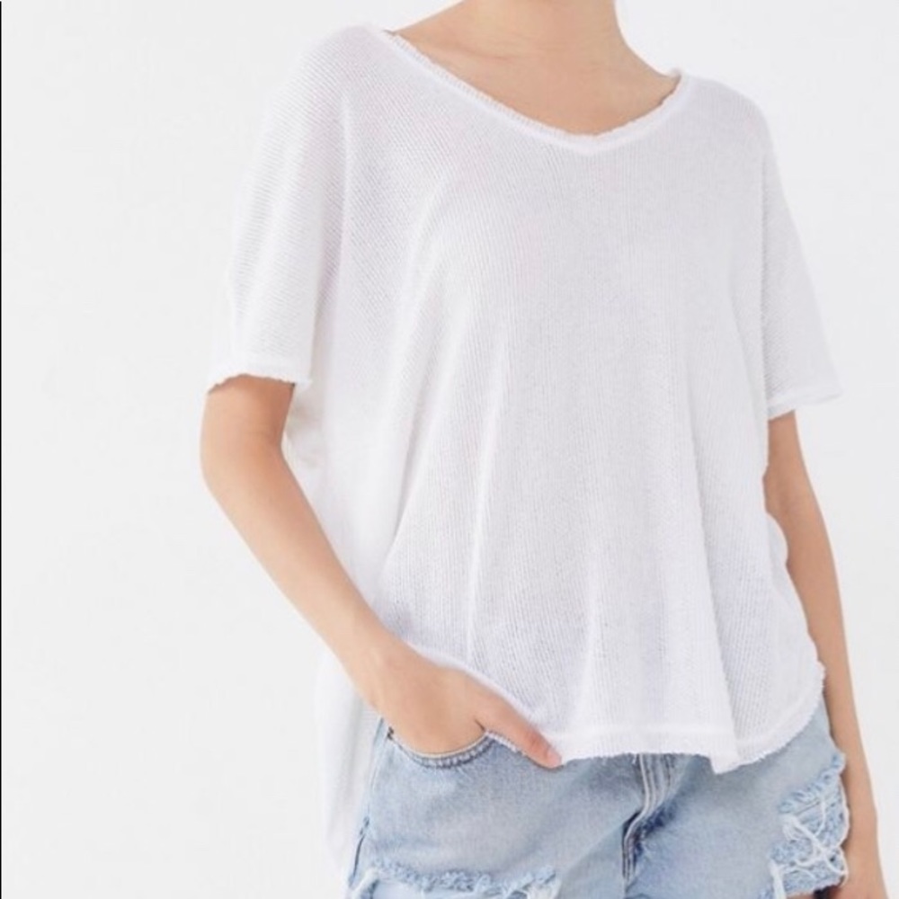 White Knitted Top